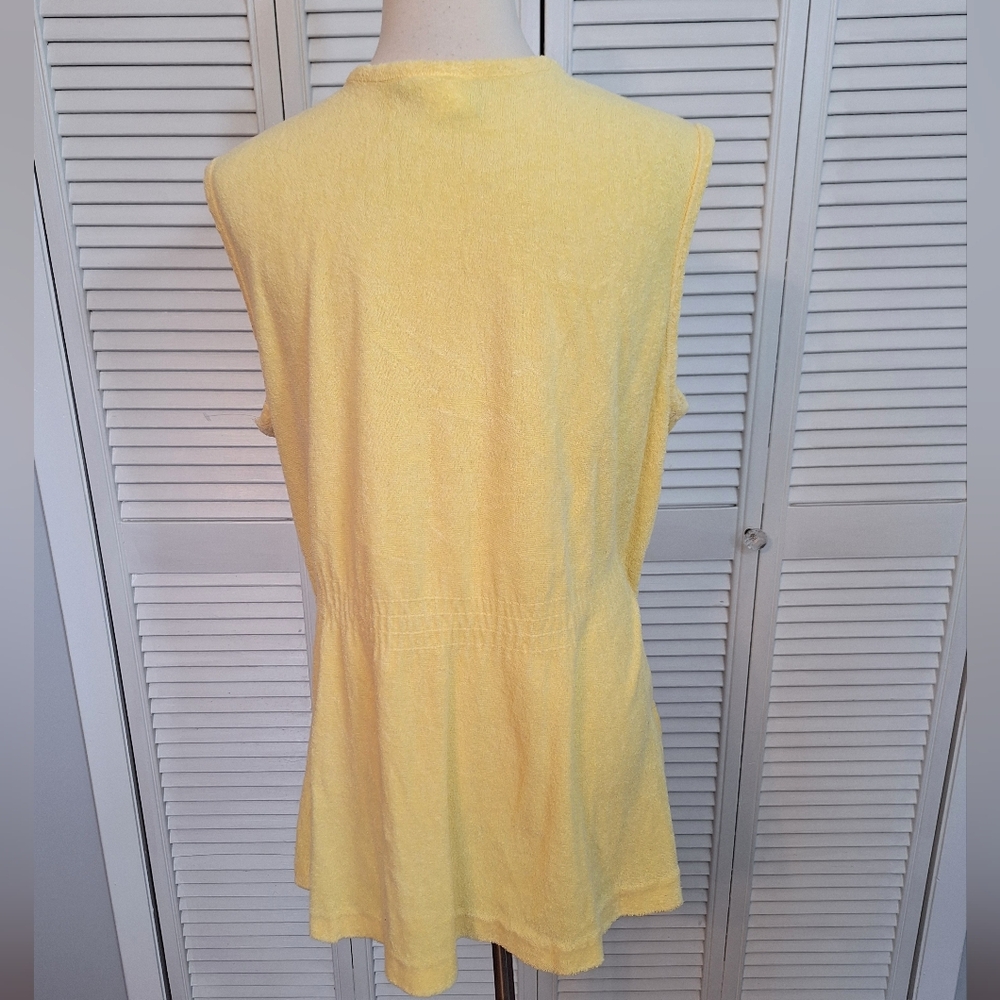 Avon Vintage Buttercup Terrycloth Swim Cover-Up LG *C4 - Picture 5 of 5